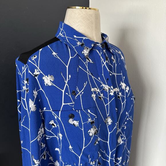 RAG & BONE Therese Blossom VISCOSE Long Sleeve BLOUSE Floral Shirt - Picture 4 of 14